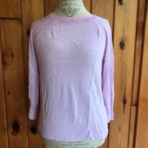 J. Crew Light Spring Sweater Scoop Neck 3/4 sleeve